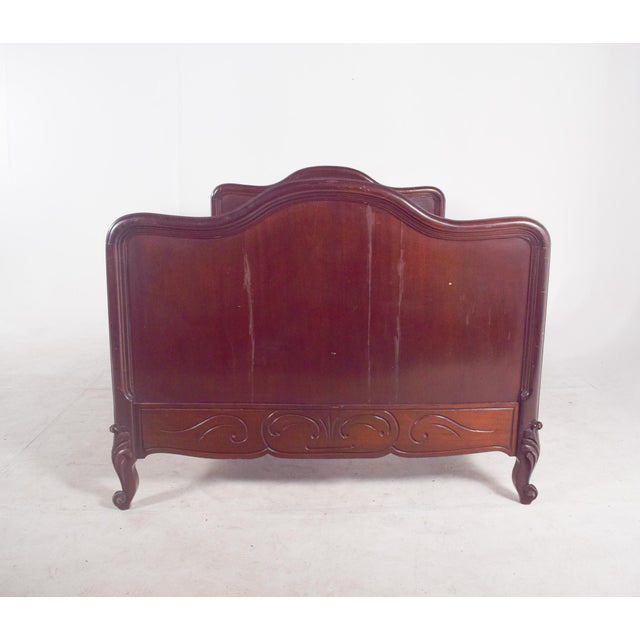 Louis XV French Bed in Mahogany, 1890 For Sale - Image 9 of 10