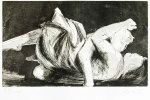 Lovers II - Original Etching by Giacomo Manzù - 1970 1970