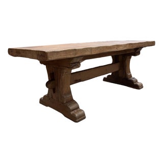 Monastery‑Style Oak Table, 1960s For Sale