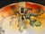 Mid-Century Modern Nippon Vintage Hand Painted Japan Trinket Candy Dish With Gilded Handle For Sale - Image 3 of 7