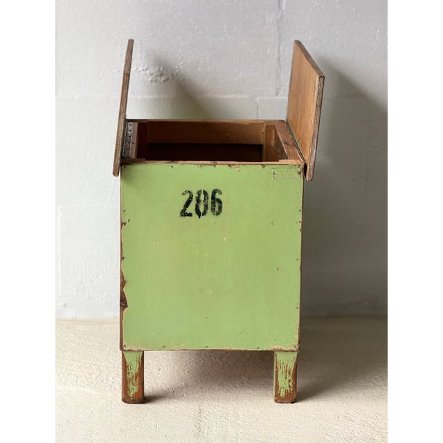 Industrial Green Storage Table, 1960 For Sale - Image 10 of 18