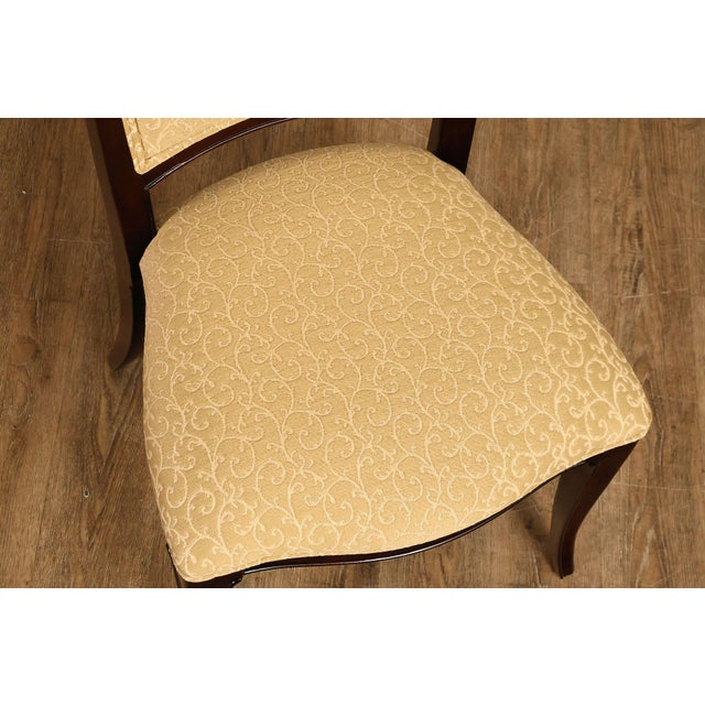 Early 21st Century Thomasville Transitional Set of Eight Mahogany Dining Chairs For Sale - Image 5 of 18
