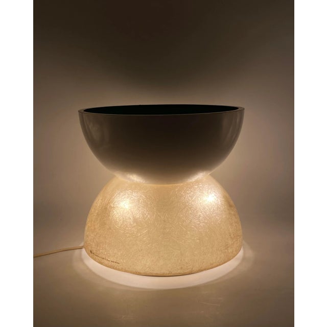 Planter / Pot Fiberglass Lamp, Luci Milano Italy, 1970s For Sale - Image 9 of 12