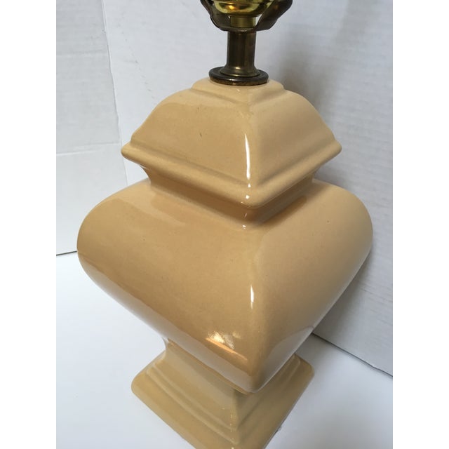 Vintage Golden Yellow Ginger Jar Lamps A Pair Chairish