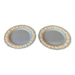 1950s Wedgwood Queen”s Ware Pair of 10”dinner Plates