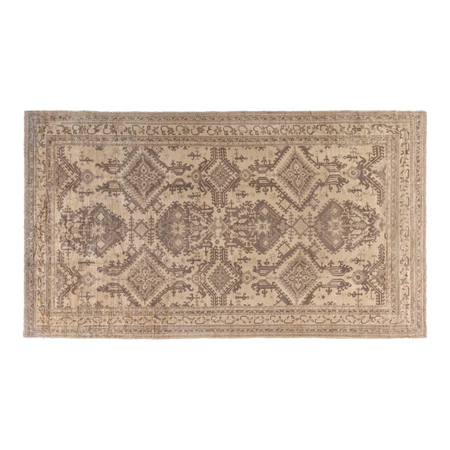 Antique Turkish Oushak Rug For Sale