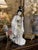 Elegant vintage Chinese porcelain court lady figurine depicting a gracefully seated musician holding a traditional...