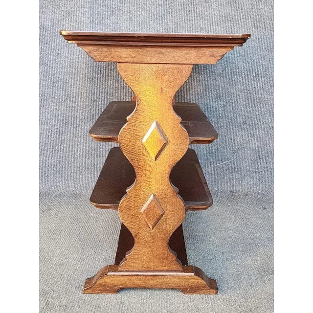 1980s Vintage Inlaid 3 Tiered Etagere For Sale - Image 4 of 6