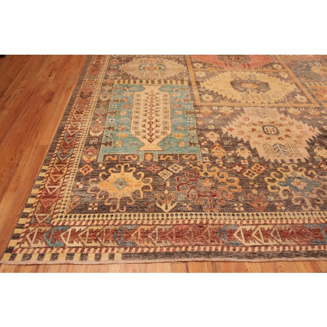 Early 21st Century Large Modern Caucasian Design Rug For Sale - Image 5 of 8