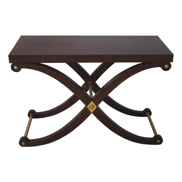 Henredon Hollywood Regency Console Hall Foyer Table For Sale