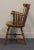 Wood Ethan Allen Heirloom Nutmeg Maple Comb Back Dining Arm Chair 10-6102a For Sale - Image 7 of 10
