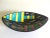 Ceramic Vintage Mid Century Modern West German Schramberg Venezia Hand Painted Ceramic Art Pottery Elipse Bowl For Sale - Image 7 of 13