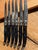 Laguiole Late 20th Century French Laguiole Steak with Black Handles and Cutting Board Knife Set - 7 pcs For Sale - Image 4 of 16