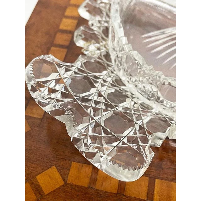 19th Century Crystal Cut Set with Castellated Rims, Set of 3 For Sale - Image 9 of 13