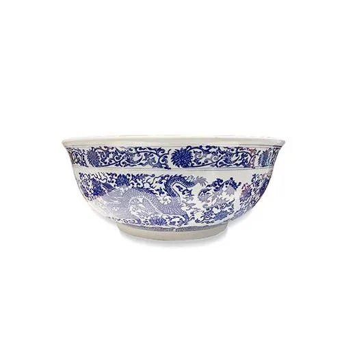 Asian Blue and White Bowl 6.5" Height can be use for indoor and outdoor. This piece used high fire porcelain is all...