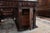 Neo-Renaissance Oak Double-Sided Writing Desk For Sale - Image 6 of 8