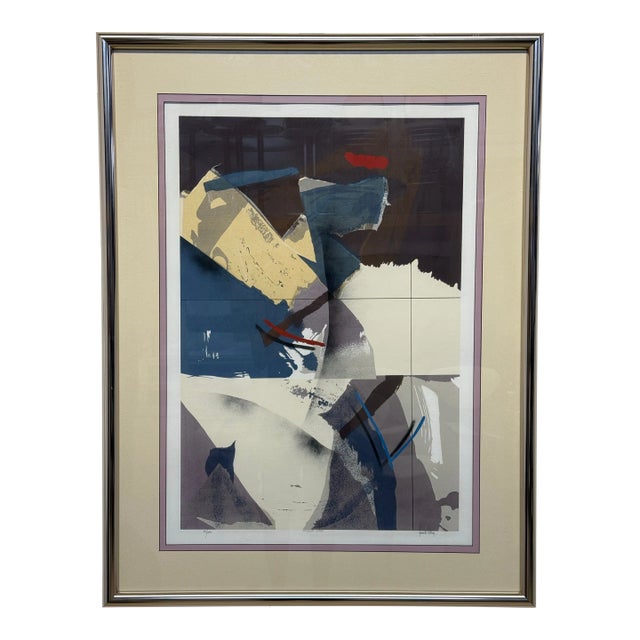 Dennis Frings “Nigrosin Violet” Serigraph, Signed and Numbered 58/250 For Sale