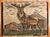 Vintage Zabihi Collection Reindeer Turkish Mini Rug - 1'5" x 1'11" For Sale - Image 4 of 5
