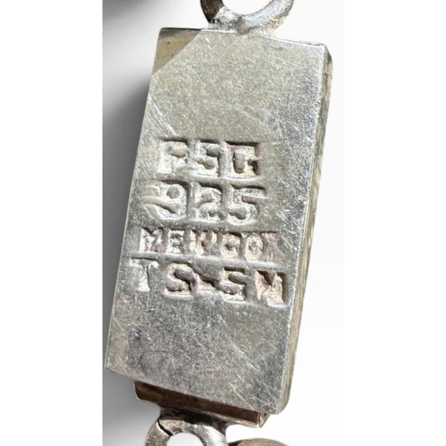 Vintage Taxco Mexico 26" Graduated Sterling Silver Bead Necklace, FSG Ts-54, 141g For Sale - Image 4 of 11