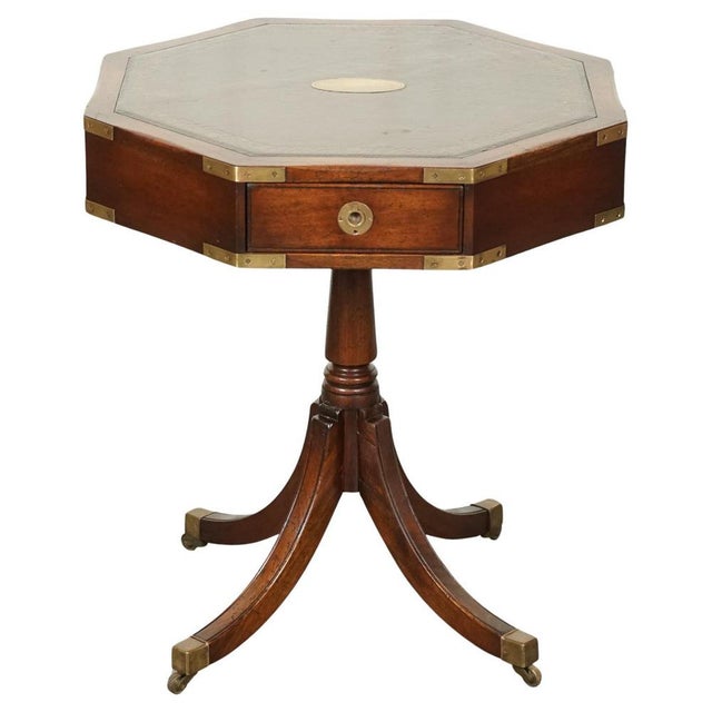 Revolving Military Campaign Regency Drum Side End Table from Bevan Funnell For Sale - Image 16 of 16