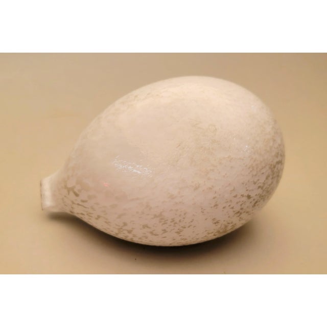 White Late 20th Century Hand Blown Art Glass Bird Sculpture For Sale - Image 8 of 11