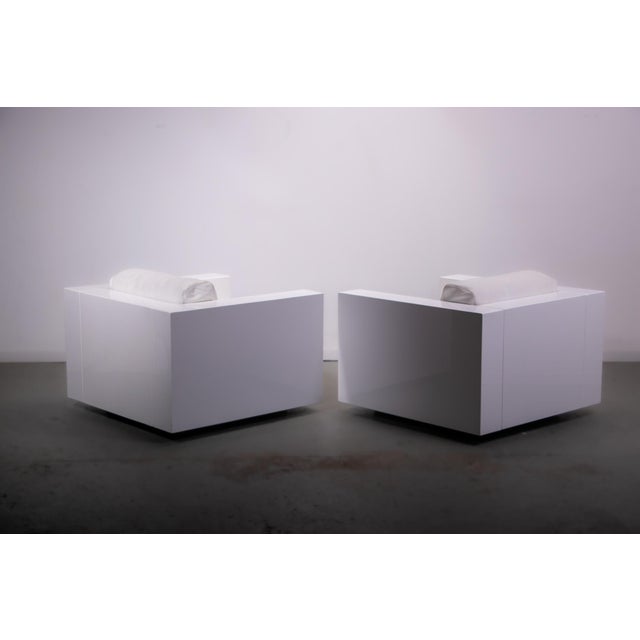 1990s Saratoga Armhairs by Lella and Massimo Vignelli for Poltronova, 1990, Set of 2 For Sale - Image 5 of 18
