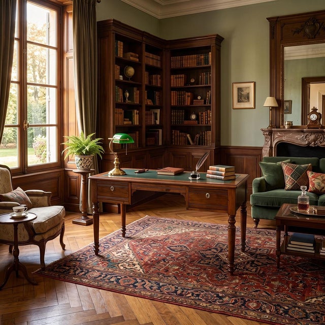 We present this elegant Italian solid walnut desk dating back to the mid-19th century, during the Louis-Philippe period....