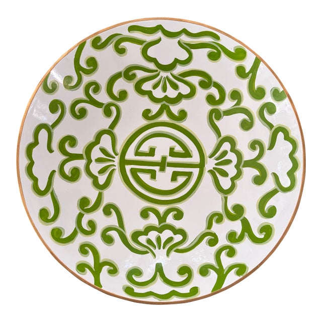 Dana Gibson Hand Painted Tole Sultan Bowl For Sale