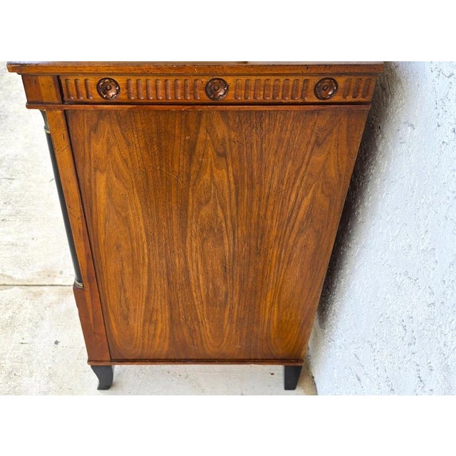 Vintage Baker French Empire Directoire Walnut Lowboy Dresser 1960s For Sale - Image 12 of 18