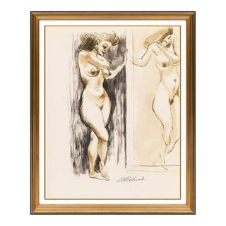 Mid 20th Century Reflection, Aaron Bohrod For Sale