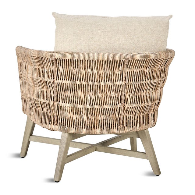 Outdoor Malibu Woven Club Chair For Sale - Image 4 of 6