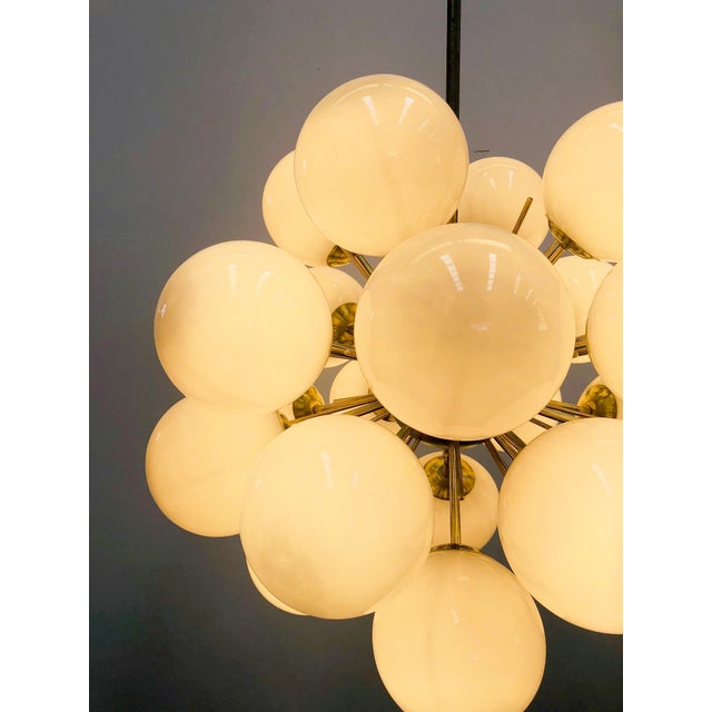 Not Yet Made - Made To Order 21st Century Ventiquattro Natural Brass Murano Sputnik Chandelier by Fabio LTD For Sale - Image 5 of 6