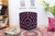 1990s Boho Chic Tribal Handmade Kilim Upholstered Ottoman For Sale - Image 9 of 9