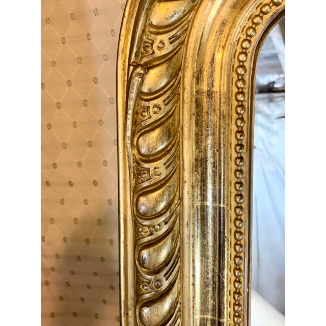 Louis Phillipe Giltwood Camel Back Rococo Crested Pier Mirror For Sale - Image 9 of 18