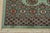 Green Bokhara Rug 3’2” X 5’2” Green Wool Tribal Hand-Knotted Oriental Carpet For Sale - Image 8 of 11