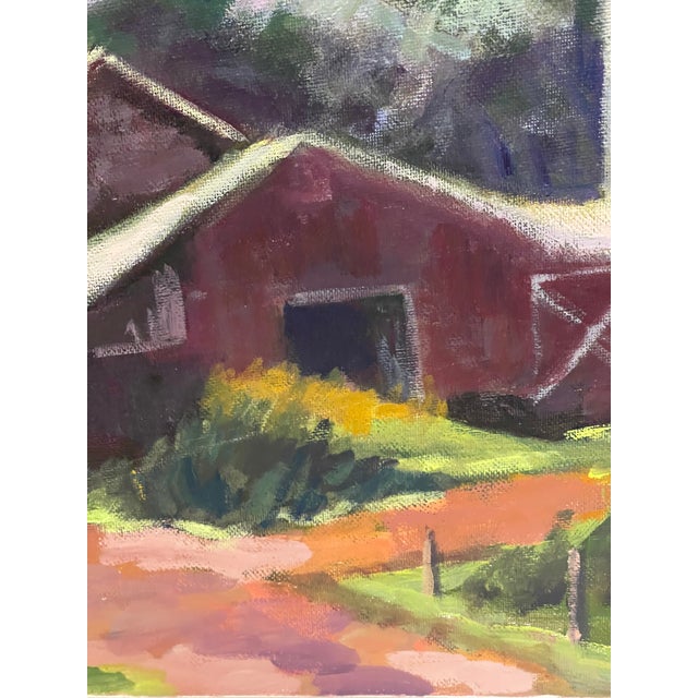 Original 20 C American Rural Landscape Painting For Sale - Image 4 of 4