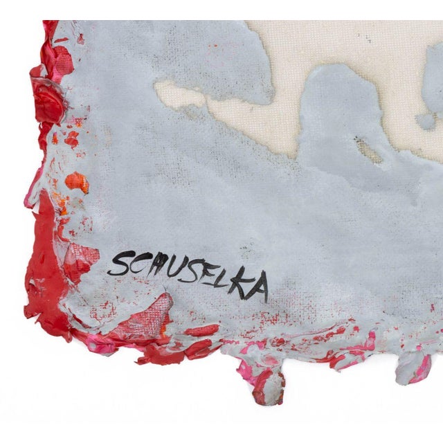 Elfi Schuselka Rainbow Grid Mixed Media Sculpture For Sale - Image 4 of 6