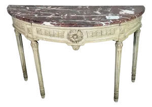 18th Century Louis XVI Neo Classic Console With Marble Top
