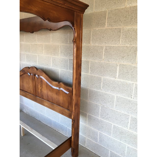 Ethan Allen Country French King Size Canopy Bed Chairish