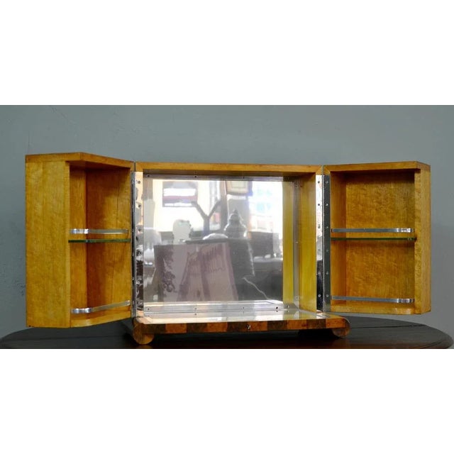 Art Deco Walnut Countertop Bar Cabinet from Albicocchi & Frediani, Italy, 1920s For Sale - Image 9 of 13