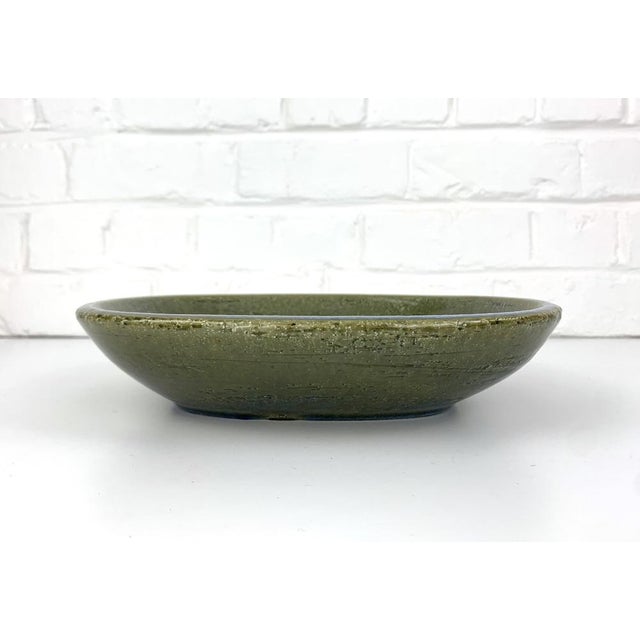 Large Danish Ceramic Dish Bowl by Per Linnemann-Schmidt for Palshus, Denmark, 1960s For Sale - Image 4 of 14