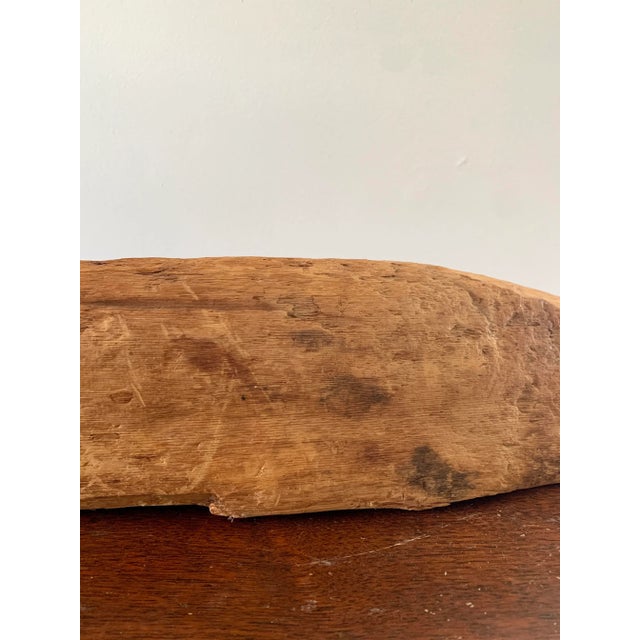 Hand-Carved Driftwood Whale Sculpture for a Collected Coastal Interior For Sale - Image 9 of 11