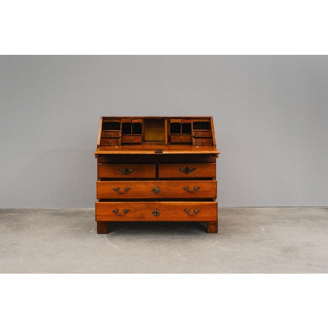 Biedermeier Slant-folding Secretary Desk For Sale - Image 3 of 18