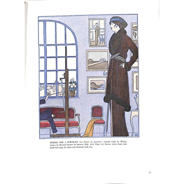 "French Fashion Plates in Full Color From the Gazette Du Bon Ton (1912-1925)" 1979 Lepape, Georges For Sale In New York - Image 6 of 11