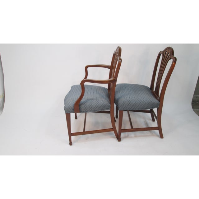 Wood Set of 8 Mahogany Dining Chairs by Irving and Casson of Cambridge Ma, 1920s For Sale - Image 7 of 9