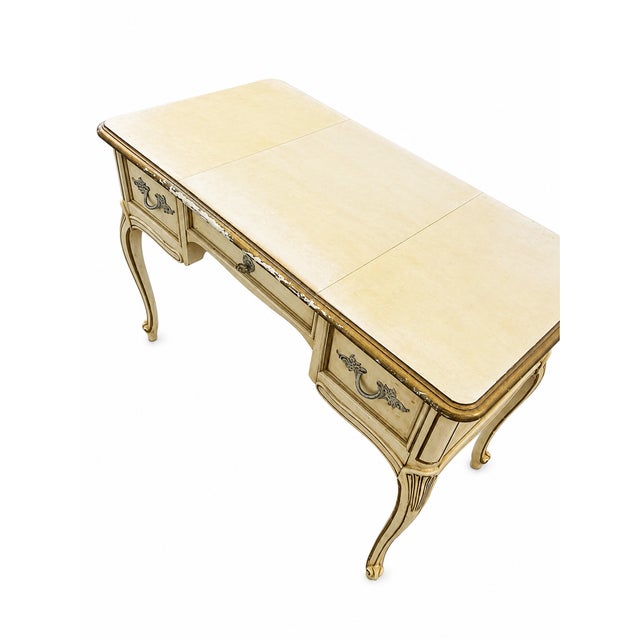 French Provincial French Vintage Provincial Vanity Desk For Sale - Image 3 of 6
