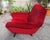 Mid-Century Modern Model 830 Armchair in Red Fabric by Gianfranco Frattini for Cassina, 1950s For Sale - Image 3 of 6