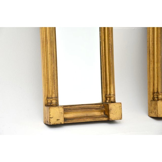 Antique Regency Gilt Wood Pier Mirrors, 1810s, Set of 2 For Sale - Image 6 of 10