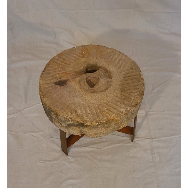 2020s Millstone Side Table For Sale - Image 5 of 6