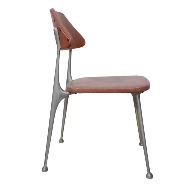 Pr. Mid Century Dining Side Chairs by L. B. Lion Brand After Shaw Walker C 1950/1970’s For Sale - Image 10 of 12